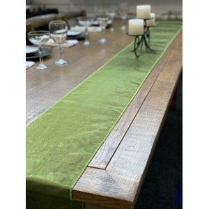 Table Runner, Organza 3m Olive Green